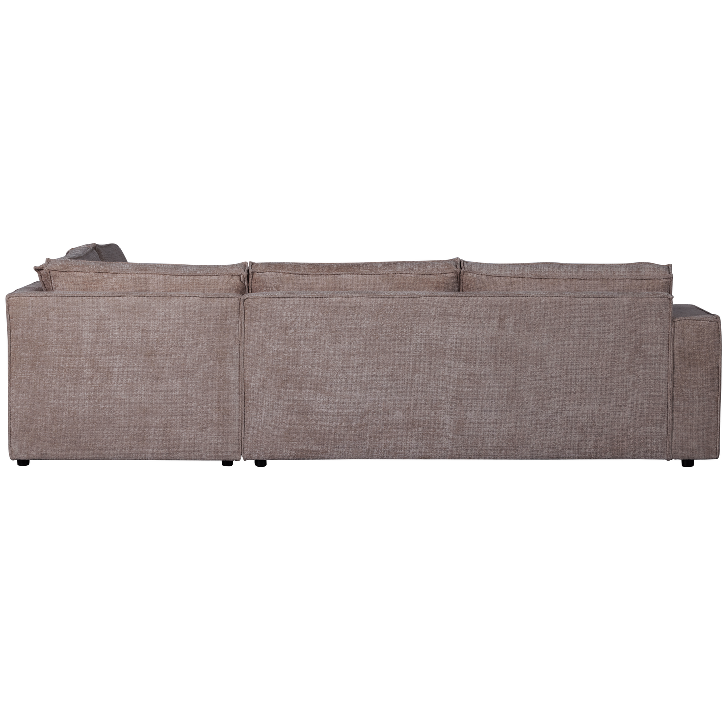 Hajo Hoekbank Rechts Chenille Taupe van WOOOD – Luxe comfort op maat van PureWonen. Vraag naar de beste prijs.