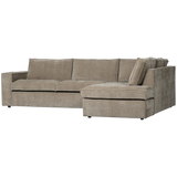 Hajo Hoekbank Rechts Ribstof Clay van WOOOD – Luxe comfort op maat van PureWonen. Vraag naar de beste prijs.