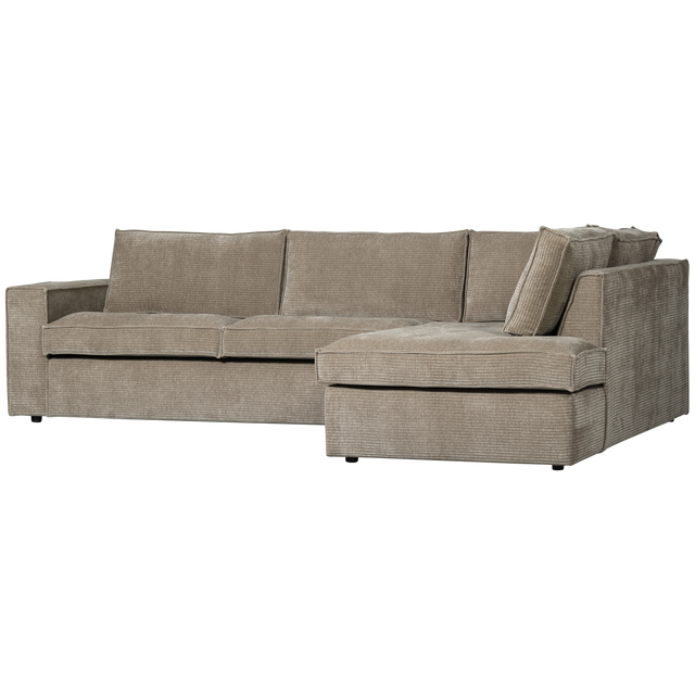 Hajo Hoekbank Rechts Ribstof Clay van WOOOD – Luxe comfort op maat van PureWonen. Vraag naar de beste prijs.