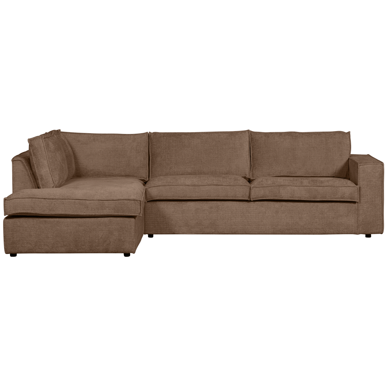 Hajo Hoekbank Links Chenille Mud van WOOOD – Luxe comfort op maat van PureWonen. Vraag naar de beste prijs.