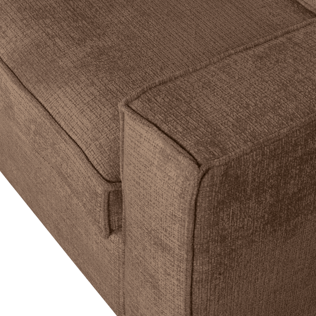 Hajo Hoekbank Links Chenille Mud van WOOOD – Luxe comfort op maat van PureWonen. Vraag naar de beste prijs.