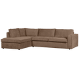 Hajo Hoekbank Links Chenille Mud van WOOOD – Luxe comfort op maat van PureWonen. Vraag naar de beste prijs.