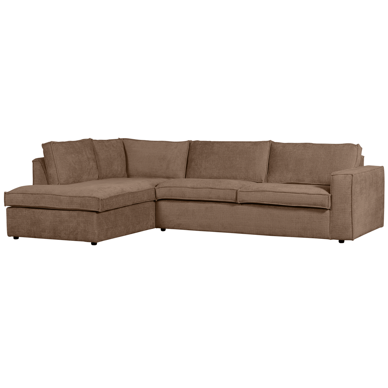 Hajo Hoekbank Links Chenille Mud van WOOOD – Luxe comfort op maat van PureWonen. Vraag naar de beste prijs.