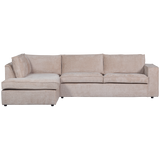 Hajo Hoekbank Links Chenille Zand van WOOOD – Luxe comfort op maat van PureWonen. Vraag naar de beste prijs.