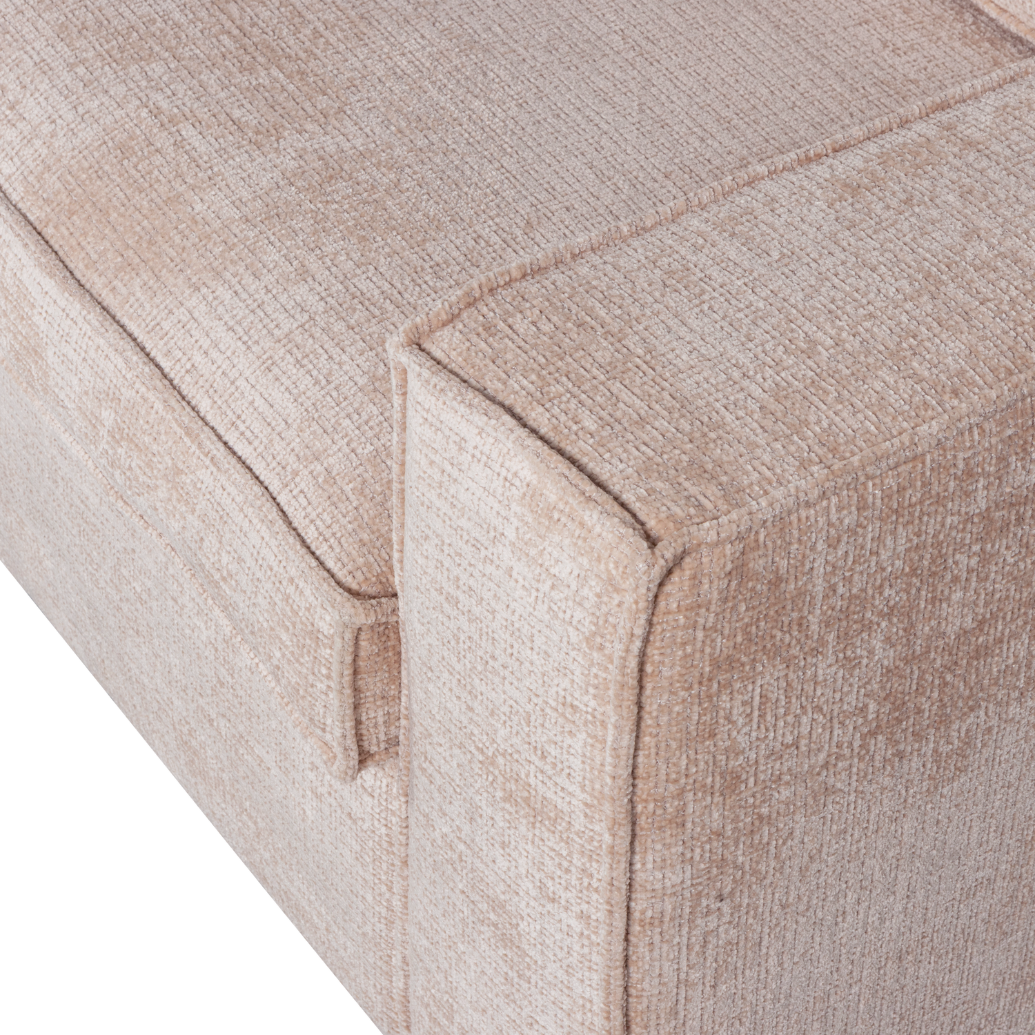 Hajo Hoekbank Links Chenille Zand van WOOOD – Luxe comfort op maat van PureWonen. Vraag naar de beste prijs.