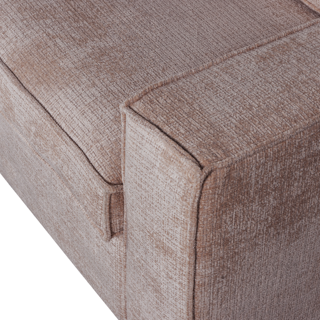 Hajo Hoekbank Links Chenille Taupe van WOOOD – Luxe comfort op maat van PureWonen. Vraag naar de beste prijs.