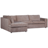 Hajo Hoekbank Links Chenille Taupe van WOOOD – Luxe comfort op maat van PureWonen. Vraag naar de beste prijs.