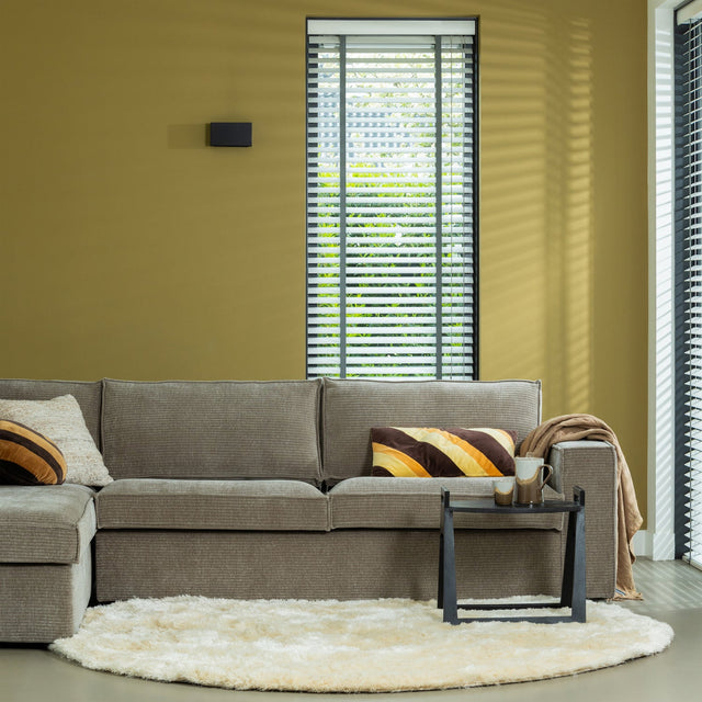 Hajo Hoekbank Links Ribstof Clay van WOOOD – Luxe comfort op maat van PureWonen. Vraag naar de beste prijs.