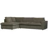 Hajo Hoekbank Links Ribstof Forest van WOOOD – Luxe comfort op maat van PureWonen. Vraag naar de beste prijs.