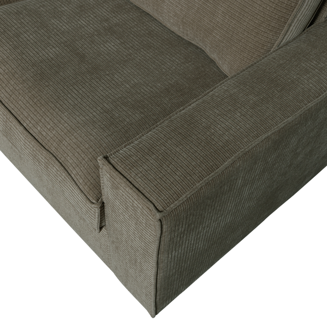 Hajo Hoekbank Links Ribstof Forest van WOOOD – Luxe comfort op maat van PureWonen. Vraag naar de beste prijs.