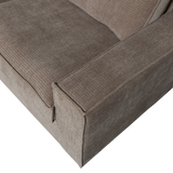 Hajo Hoekbank Links Ribstof Taupe van WOOOD – Luxe comfort op maat van PureWonen. Vraag naar de beste prijs.