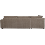 Hajo Hoekbank Links Ribstof Taupe van WOOOD – Luxe comfort op maat van PureWonen. Vraag naar de beste prijs.