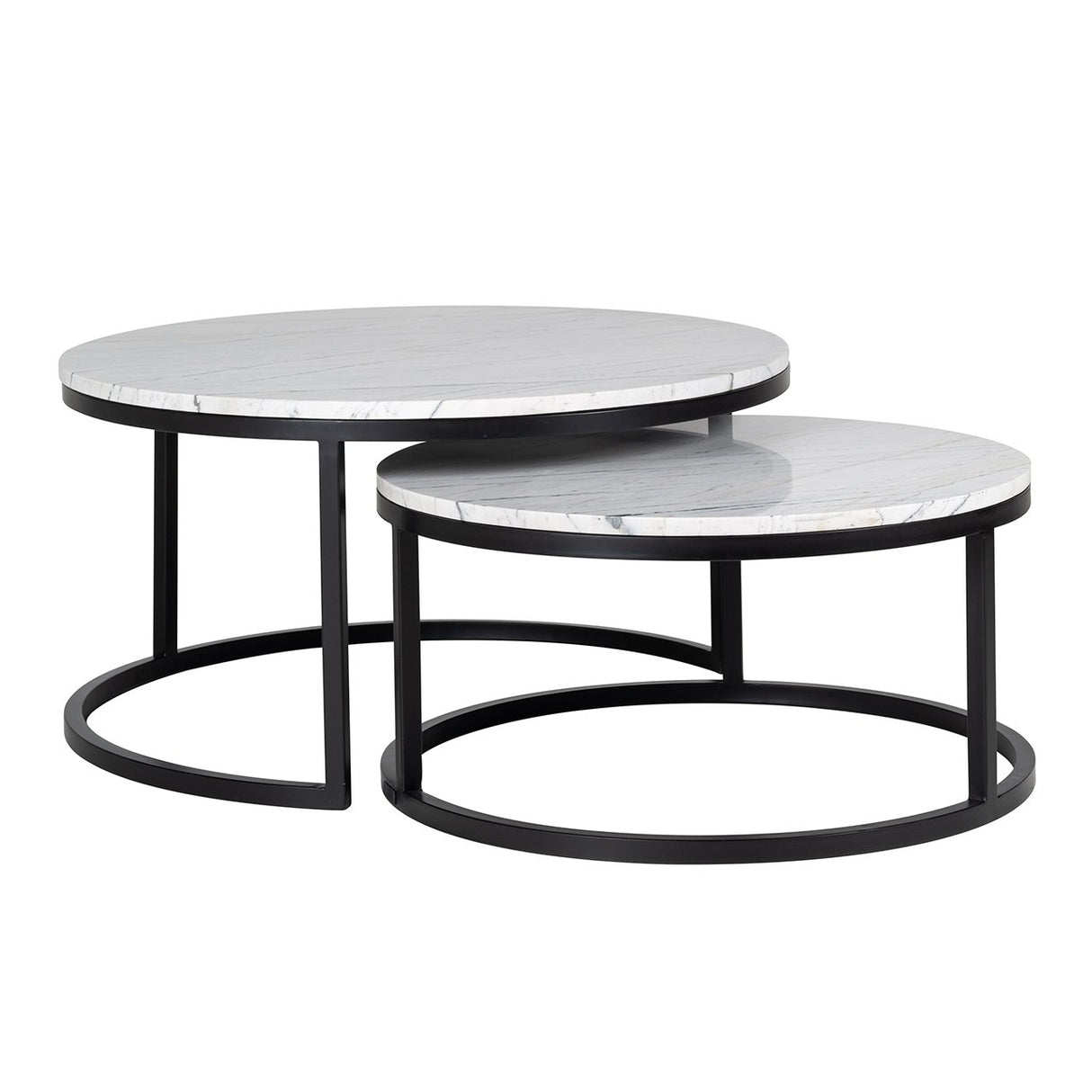 Salontafel Lexington set van 2 (White) van Richmond Interiors – Luxe comfort op maat van PureWonen. Vraag naar de beste prijs.