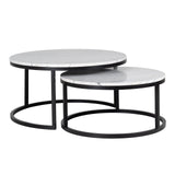 Salontafel Lexington set van 2 (White) van Richmond Interiors – Luxe comfort op maat van PureWonen. Vraag naar de beste prijs.