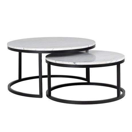 Salontafel Lexington set van 2 (White) van Richmond Interiors – Luxe comfort op maat van PureWonen. Vraag naar de beste prijs.