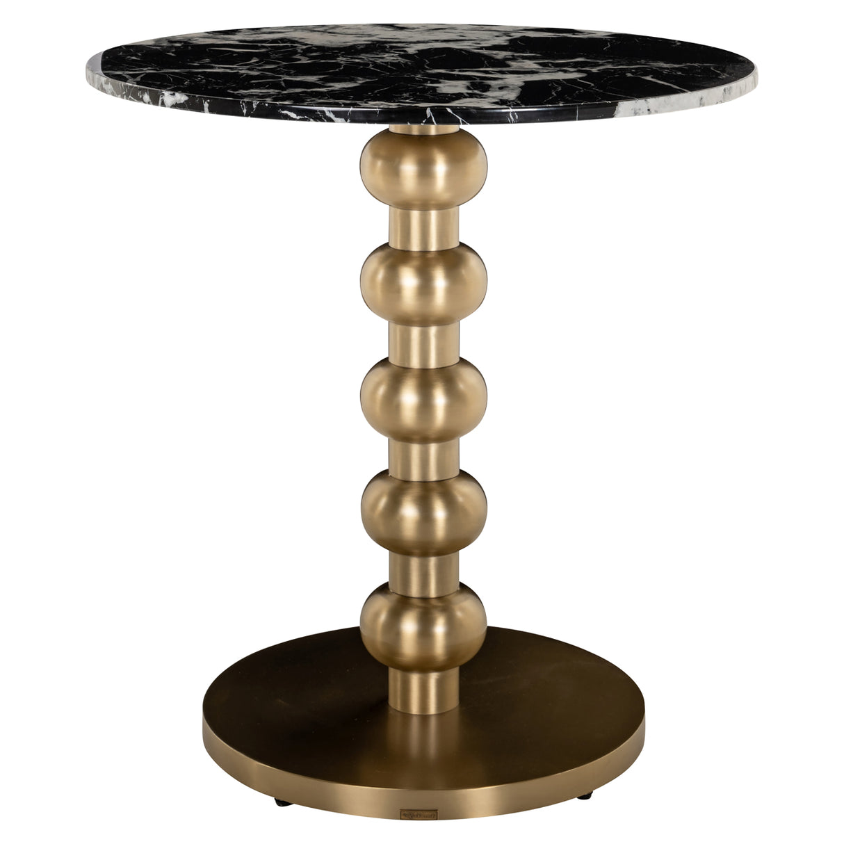 Bistrotafel Witlox black/gold 75Ø