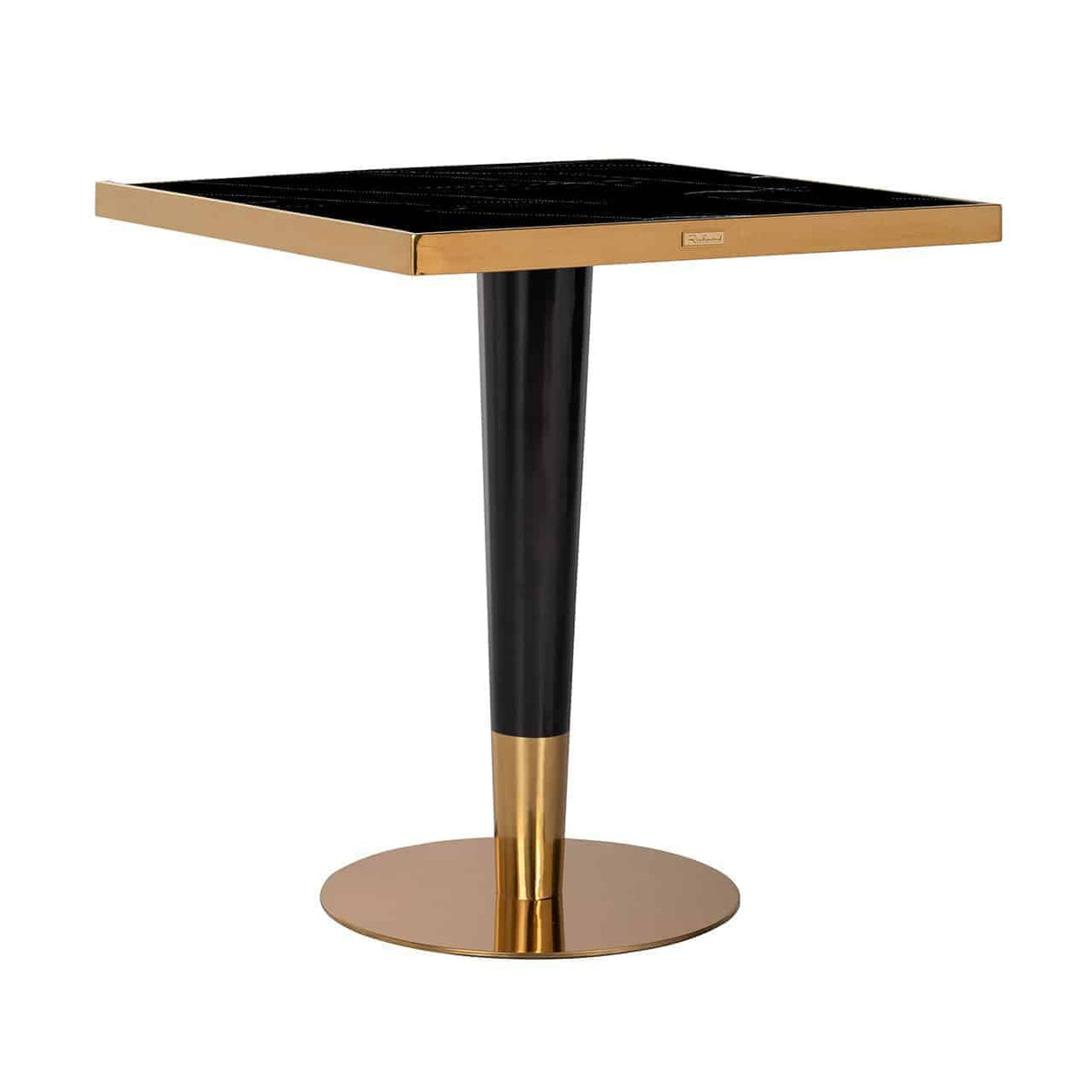 Bistrotafel Can Roca square black 70x70 (Black/gold) van Richmond Interiors – Luxe comfort op maat van PureWonen. Vraag naar de beste prijs.