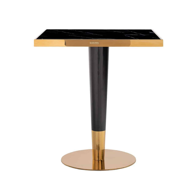 Bistrotafel Can Roca square black 70x70 (Black/gold) van Richmond Interiors – Luxe comfort op maat van PureWonen. Vraag naar de beste prijs.