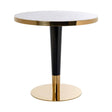 Bistrotafel Osteria 80Ø (Black/white) van Richmond Interiors – Luxe comfort op maat van PureWonen. Vraag naar de beste prijs.