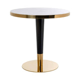 Bistrotafel Osteria 80Ø (Black/white) van Richmond Interiors – Luxe comfort op maat van PureWonen. Vraag naar de beste prijs.