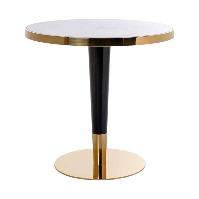 Bistrotafel Osteria 80Ø (Black/white) van Richmond Interiors – Luxe comfort op maat van PureWonen. Vraag naar de beste prijs.
