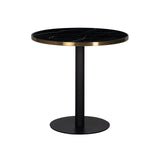 Bistro eettafel Zenza 80Ø (Black) van Richmond Interiors - laagste prijs offerte van PureWonen