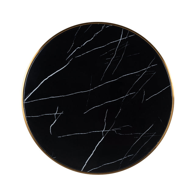 Bistro eettafel Zenza 80Ø (Black) van Richmond Interiors - laagste prijs offerte van PureWonen