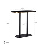 Bartafel Zenza ovaal (Black) van Richmond Interiors – Luxe comfort op maat van PureWonen. Vraag naar de beste prijs.