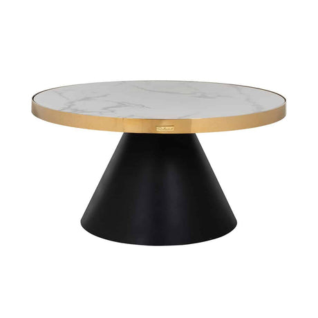 Salontafel Odin 80Ø  (Gold) van Richmond Interiors – Luxe comfort op maat van PureWonen. Vraag naar de beste prijs.