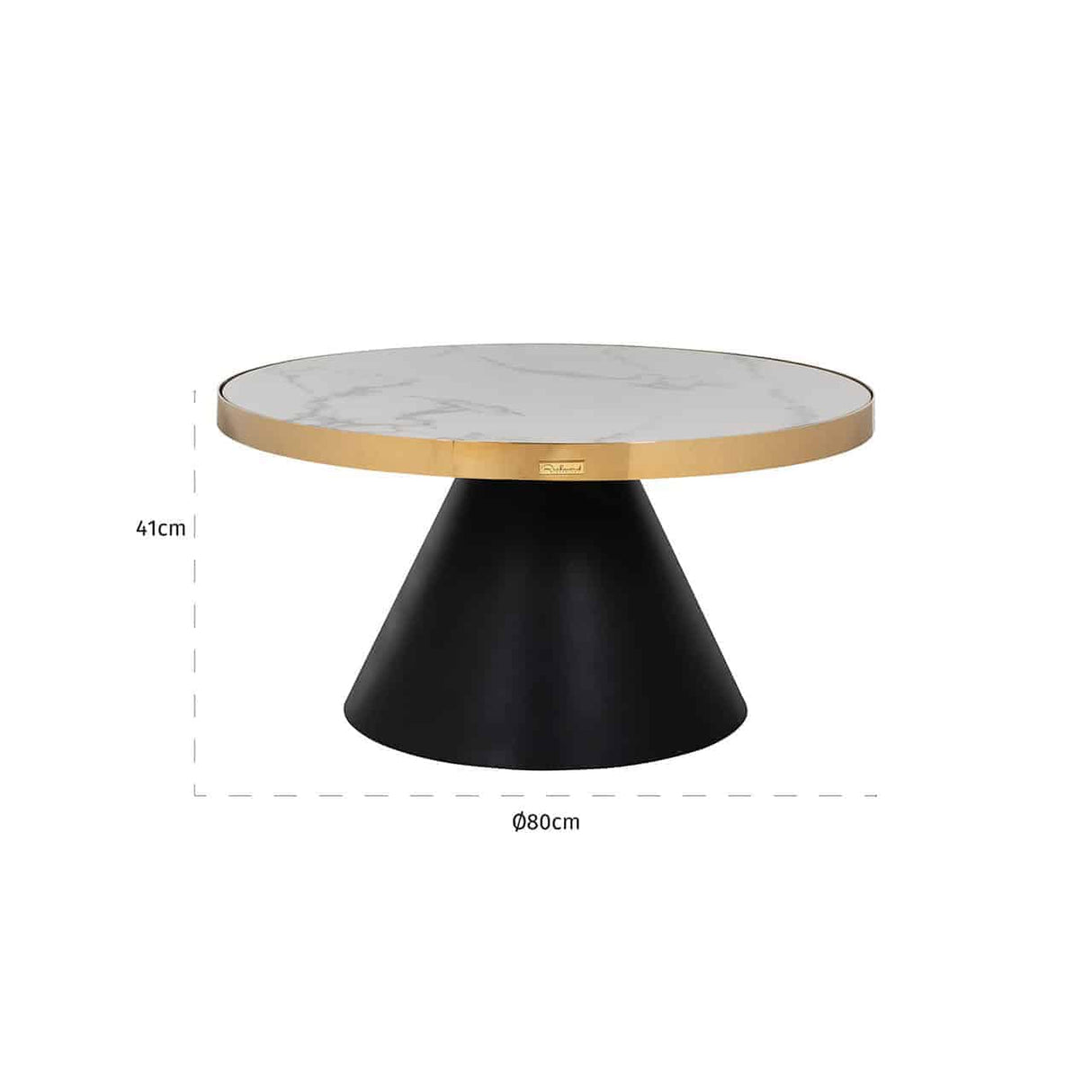 Salontafel Odin 80Ø  (Gold) van Richmond Interiors – Luxe comfort op maat van PureWonen. Vraag naar de beste prijs.