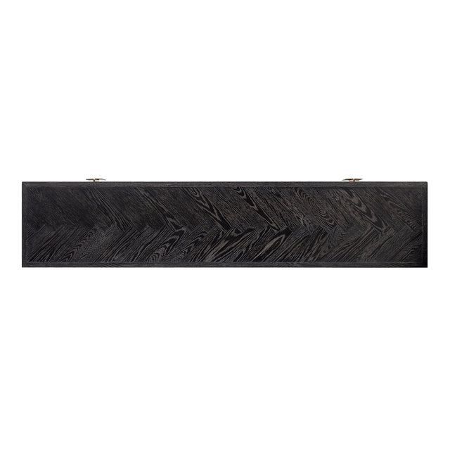 TV-dressoir Blackbone brass 4-deuren 200 (Black rustic) van Richmond Interiors – Luxe comfort op maat van PureWonen. Vraag naar de beste prijs.