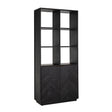 Boekenkast Blackbone brass 2-deuren (Black rustic) van Richmond Interiors – Luxe comfort op maat van PureWonen. Vraag naar de beste prijs.