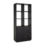 Boekenkast Blackbone brass 2-deuren (Black rustic) van Richmond Interiors – Luxe comfort op maat van PureWonen. Vraag naar de beste prijs.