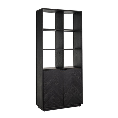 Boekenkast Blackbone brass 2-deuren (Black rustic) van Richmond Interiors – Luxe comfort op maat van PureWonen. Vraag naar de beste prijs.