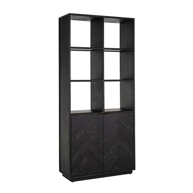 Boekenkast Blackbone brass 2-deuren (Black rustic) van Richmond Interiors – Luxe comfort op maat van PureWonen. Vraag naar de beste prijs.