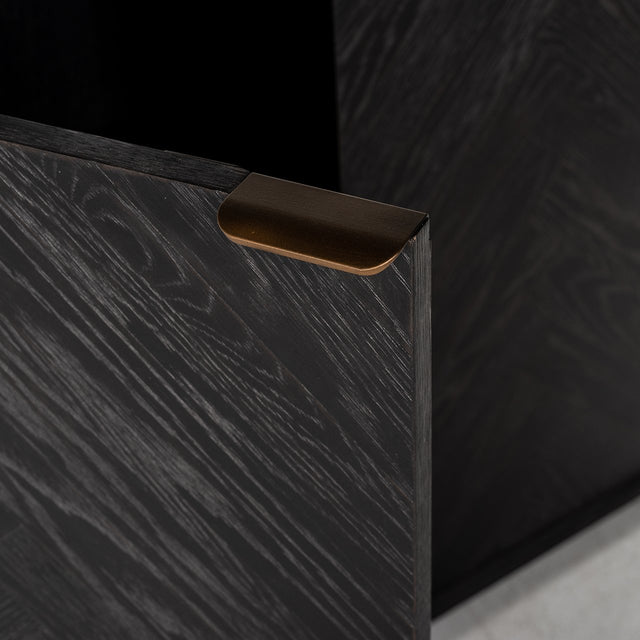 Boekenkast Blackbone brass 2-deuren (Black rustic) van Richmond Interiors – Luxe comfort op maat van PureWonen. Vraag naar de beste prijs.