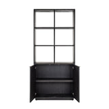 Boekenkast Blackbone brass 2-deuren (Black rustic) van Richmond Interiors – Luxe comfort op maat van PureWonen. Vraag naar de beste prijs.