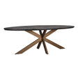 Eettafel Blackbone brass ovaal 230 (Black rustic) van Richmond Interiors – Luxe comfort op maat van PureWonen. Vraag naar de beste prijs.
