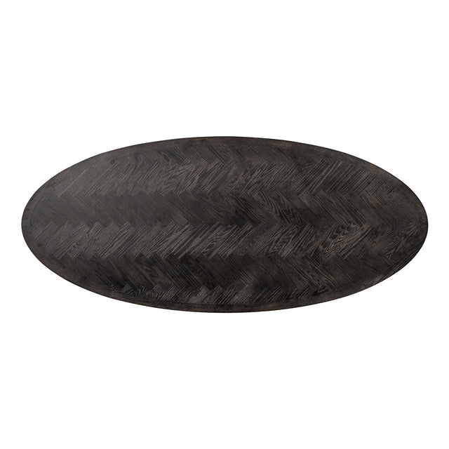 Eettafel Blackbone brass ovaal 230 (Black rustic) van Richmond Interiors – Luxe comfort op maat van PureWonen. Vraag naar de beste prijs.