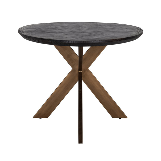 Eettafel Blackbone brass ovaal 230 (Black rustic) van Richmond Interiors – Luxe comfort op maat van PureWonen. Vraag naar de beste prijs.