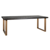 Eettafel Blackbone brass 220 (Black rustic) van Richmond Interiors – Luxe comfort op maat van PureWonen. Vraag naar de beste prijs.