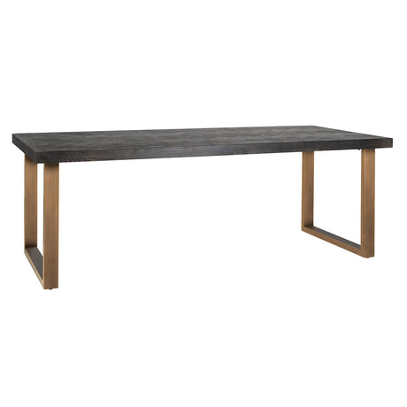 Eettafel Blackbone brass 220 (Black rustic) van Richmond Interiors – Luxe comfort op maat van PureWonen. Vraag naar de beste prijs.