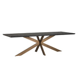 Eettafel Blackbone brass 260 (Black rustic) van Richmond Interiors – Luxe comfort op maat van PureWonen. Vraag naar de beste prijs.