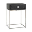 Nachtkastje Blackbone silver 1-lade (Black rustic) van Richmond Interiors - laagste prijs offerte van PureWonen