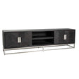 TV-dressoir Blackbone silver 4-deuren 220 (Black rustic) van Richmond Interiors – Luxe comfort op maat van PureWonen. Vraag naar de beste prijs.