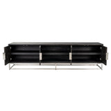 TV-dressoir Blackbone silver 4-deuren 220 (Black rustic) van Richmond Interiors – Luxe comfort op maat van PureWonen. Vraag naar de beste prijs.