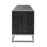 TV-dressoir Blackbone silver 4-deuren 220 (Black rustic) van Richmond Interiors – Luxe comfort op maat van PureWonen. Vraag naar de beste prijs.