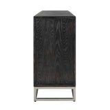 Dressoir Blackbone silver 4-deuren + open vak (Black rustic) van Richmond Interiors – Luxe comfort op maat van PureWonen. Vraag naar de beste prijs.