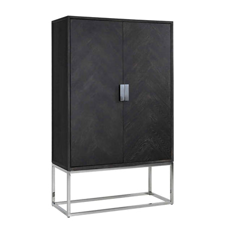 Wandkast Blackbone silver 2-deuren laag (Black rustic) van Richmond Interiors – Luxe comfort op maat van PureWonen. Vraag naar de beste prijs.