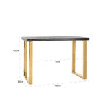 Bartafel Blackbone gold 160 (Black rustic) van Richmond Interiors - laagste prijs offerte van PureWonen